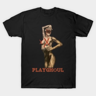 Playghoul Horror Movie Parody Design T-Shirt